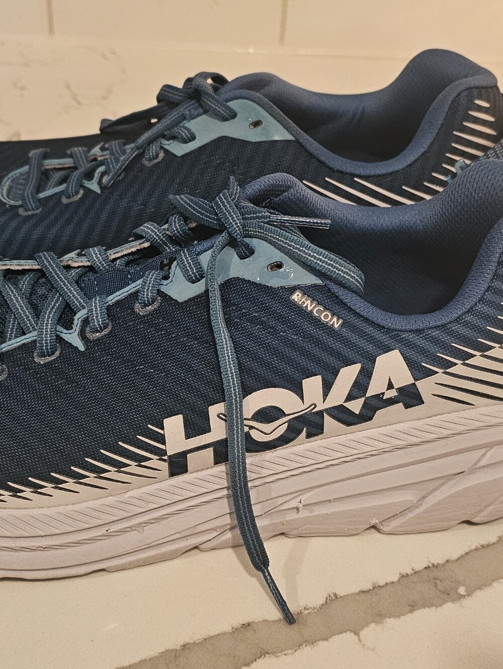 Hoka Rincon 2 Running Shoes - Dark Navy with Light Blue Accents, Men's 10.5